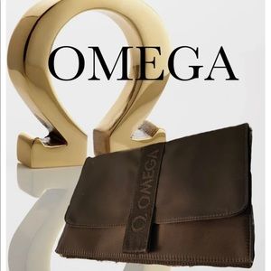 OMEGA JAMES BOND WATCH COLLECTION BROWN TRAVEL POUCH / CASE RARE LIMITED EDITION